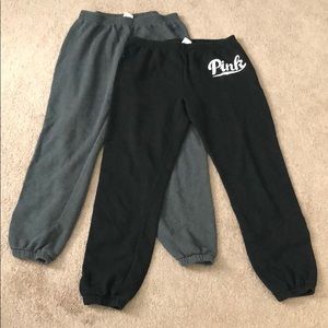 Comfy gray and black lounge pants